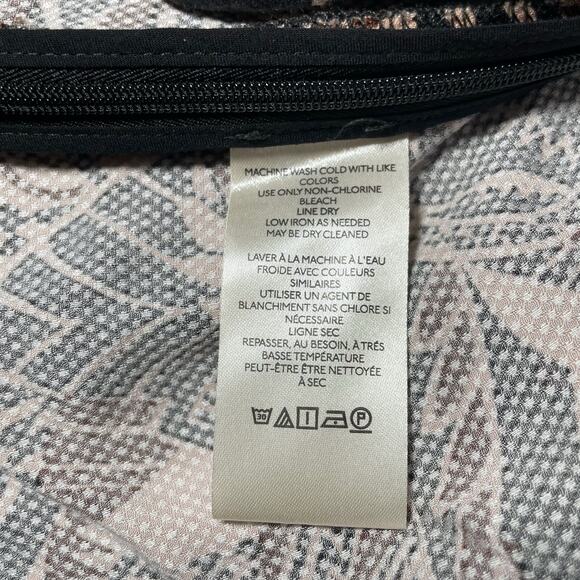 NEW Anthropologie Drapey Flare Pants Viscose Brown Motif Jungle Print - Size 4 - Picture 8 of 16